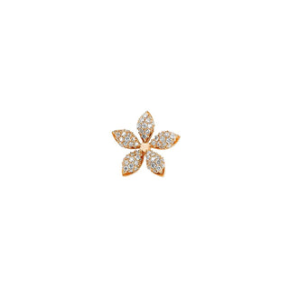 APPLE SEED GOLD DIAMOND SINGLE EARRING