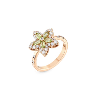 APPLE SEED GOLD DIAMOND RING