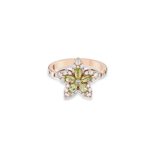 APPLE SEED GOLD DIAMOND RING