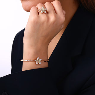 APPLE SEED GOLD DIAMOND RING