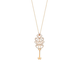 KEY OF LOVE GOLD DIAMOND NECKLACE