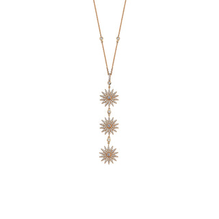 EMPRESS S 3 LEAF DIAMOND NECKLACE