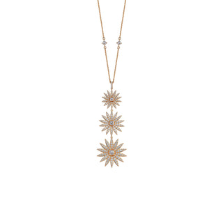 HERA LEAF GOLD DIAMOND NECKLACE