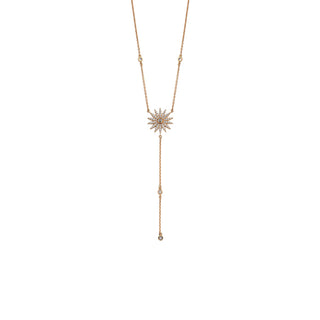 HERA GOLD DIAMOND DANGLE NECKLACE