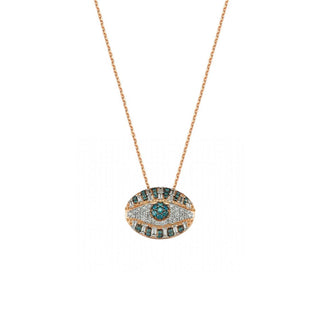 EYE LIGHT GOLD DIAMOND NECKLACE Bee Goddess