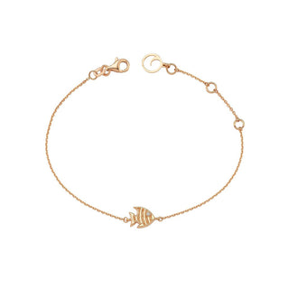 FISH GOLD DIAMOND BRACELET Bee Goddess