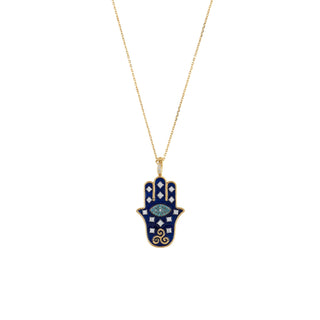 HAMSA GOLD DIAMOND NECKLACE