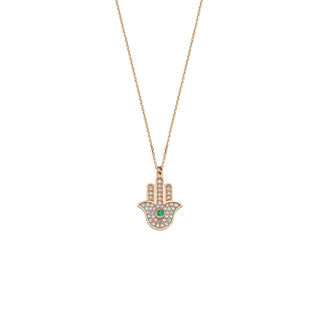 HAMSA DIAMOND NECKLACE