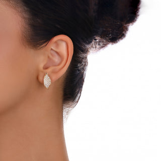 GLORIA 18K GOLD DIAMOND MEDIUM EARRINGS