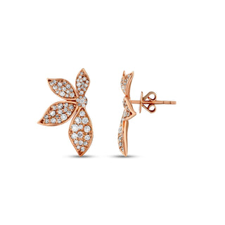 GLORIA GOLD DIAMOND MEDIUM EARRING