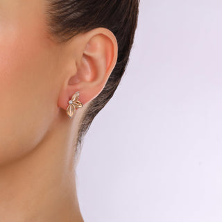 GLORIA GOLD DIAMOND SMALL EARRING