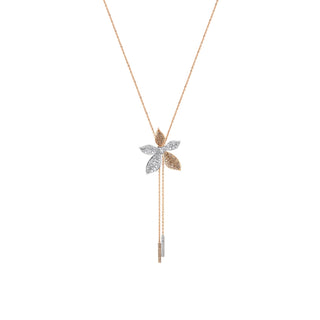 GLORIA GOLD COGNAC DIAMOND NECKLACE