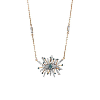 EYE LIGHT 18K GOLD DIAMOND NECKLACE