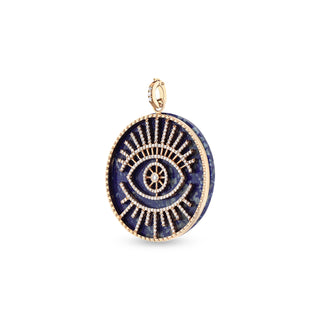 EYE LIGHT 18K GOLD DIAMOND PENDANT