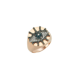 EYE LIGHT 18K GOLD DIAMOND RING