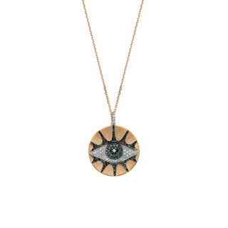 EYE LIGHT GOLD DIAMOND NECKLACE