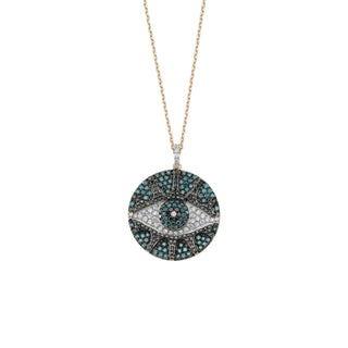 EYE LIGHT GOLD DIAMOND NECKLACE