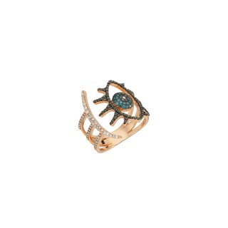 EYE LIGHT GOLD DIAMOND RING