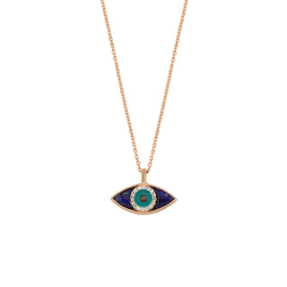 EYE LIGHT GOLD DIAMOND NECKLACE