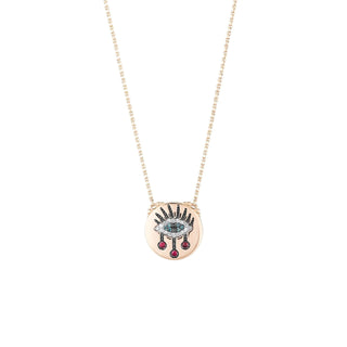 EYE LIGHT GOLD DIAMOND NECKLACE