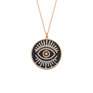 EYE LIGHT GOLD DIAMOND NECKLACE