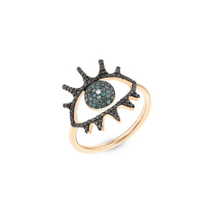 EYE LIGHT 18K GOLD DIAMOND RING