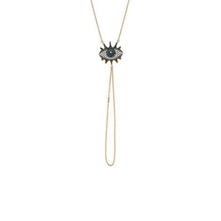 EYE LIGHT GOLD DIAMOND HAND CHAIN