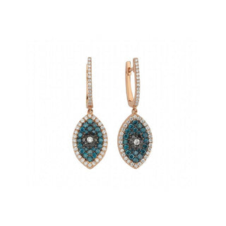 EYE LIGHT GOLD DIAMOND EARRING