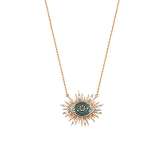 EYE LIGHT GOLD DIAMOND NECKLACE