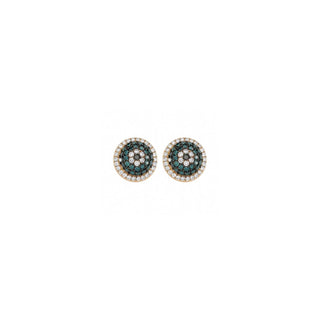 EYE LIGHT BLUE DIAMOND EARRING