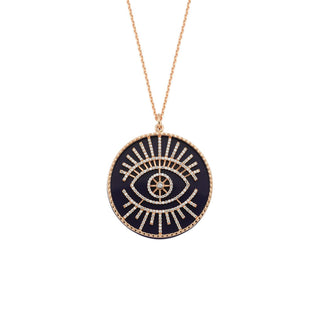 EYE LIGHT GOLD DIAMOND NECKLACE