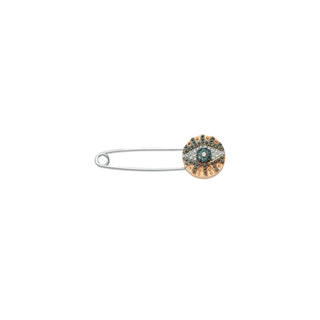 EYE LIGHT GOLD DIAMOND PIN