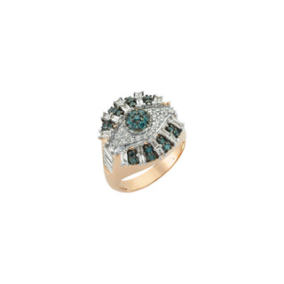 EYE LIGHT GOLD DIAMOND RING