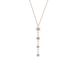 VENUS STAR 18K GOLD DIAMOND NECKLACE