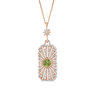 VENUS PERIDOT DIAMOND NECKLACE