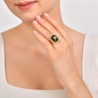 VENUS STAR GOLD DIAMOND RING