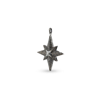 VENUS STAR SILVER BLACK DIAMOND PENDANT