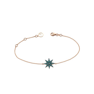 VENUS STAR GOLD BLUE DIAMOND BRACELET