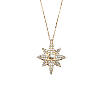 NORTH STAR 18K GOLD DIAMOND NECKLACE