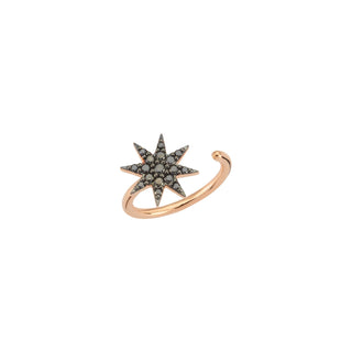 VENUS STAR GOLD BLACK DIAMOND RING