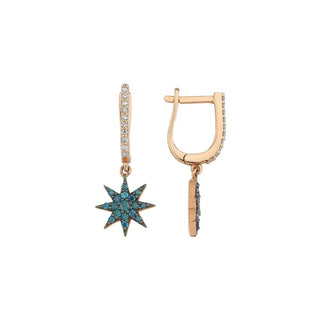 VENUS STAR GOLD DIAMOND EARRING