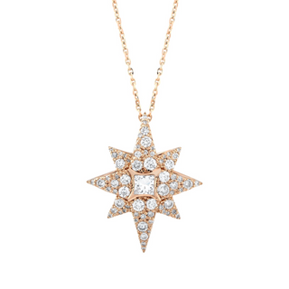 VENUS STAR GOLD DIAMOND NECKLACE