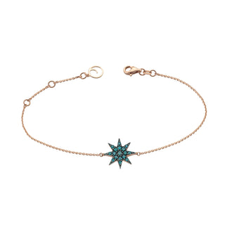 VENUS STAR GOLD BLUE DIAMOND BRACELET