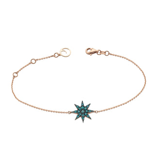 VENUS STAR GOLD BLUE DIAMOND BRACELET