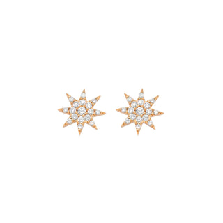 VENUS STAR GOLD DIAMOND EARRINGS