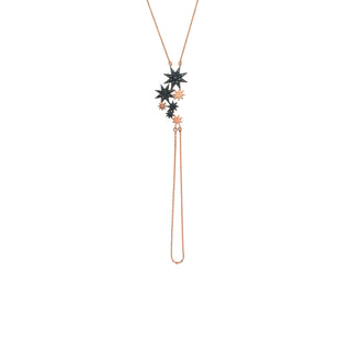 VENUS STAR BLACK DIAMOND HAND CHAIN