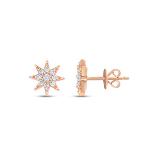 VENUS STAR GOLD DIAMOND SINGLE EARRING