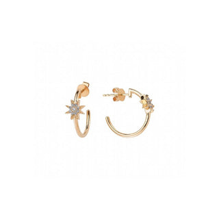 VENUS STAR GOLD DIAMOND EARRING