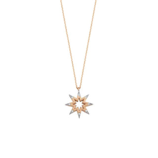 VENUS STAR GOLD DIAMOND NECKLACE