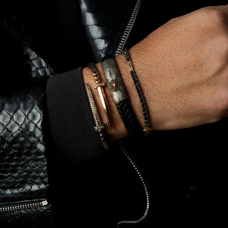 VENUS STAR GOLD BLACK DIAMOND BRACELET